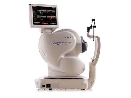 The TOPCON OCT scanner used to image the retina and the optic nerve